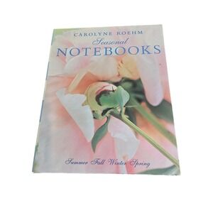 Carolyne Roehm Seasonal Notebooks Set 4Floral Garden Home Decor